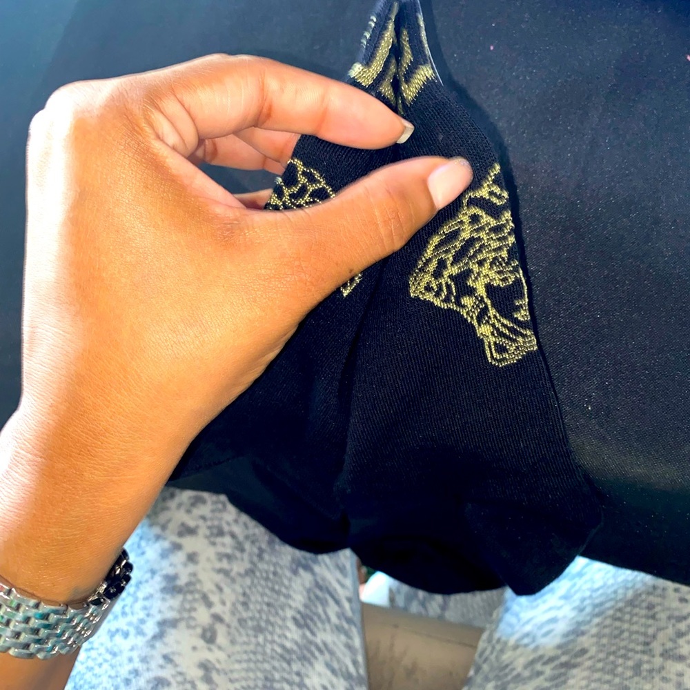 Versace Socks Black and Gold